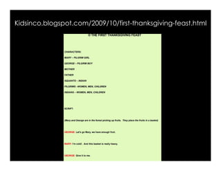 Kidsinco.blogspot.com/2009/10/first-thanksgiving-feast.html
 