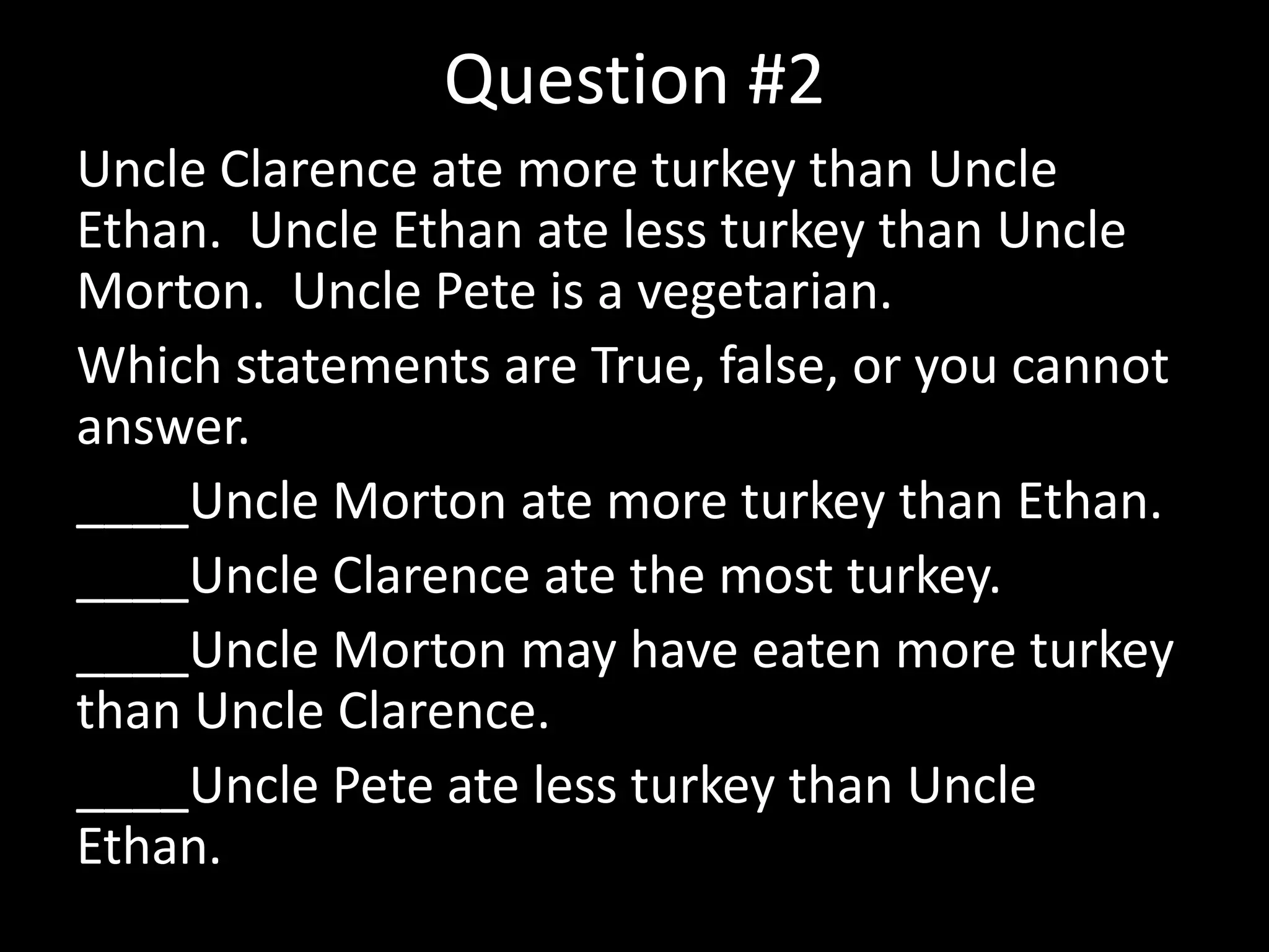 Thanksgiving Brain Teasers PPT Thanksgiving brain teasers ppt