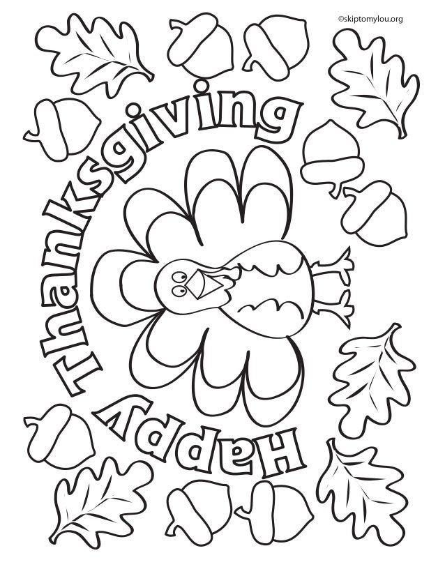 Download Thanksgiving coloringpage