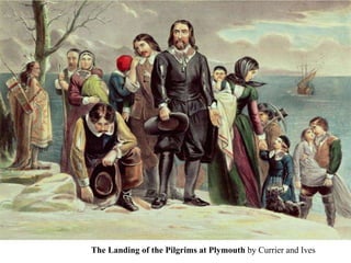 The Landing of the Pilgrims at Plymouth by Currier and Ives
 