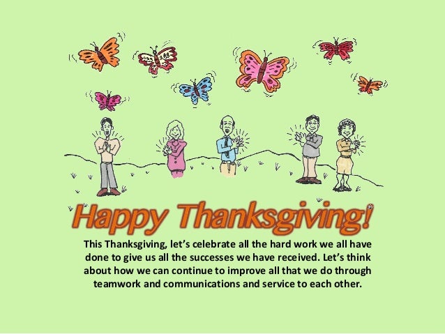 Thanksgiving people and performance workplace poems by ...