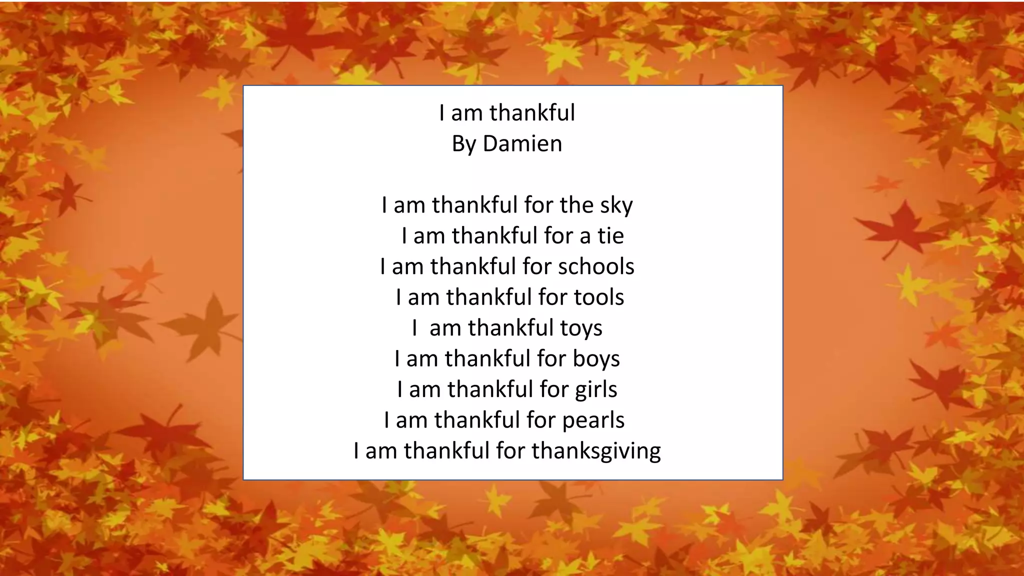thanksgiving poems | pptx