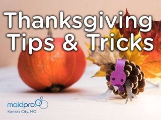 Thanksgiving Tips & Tricks
Brought to you by: MaidPro Kansas
City
 