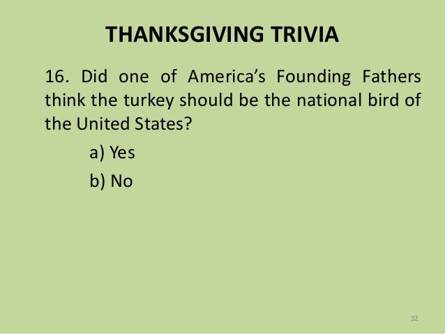Thanksgiving Trivia