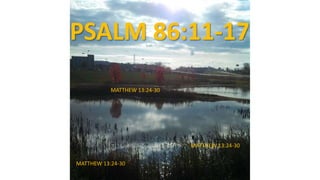 PSALM 86:11-17
MATTHEW 13:24-30
MATTHEW 13:24-30
MATTHEW 13:24-30
 