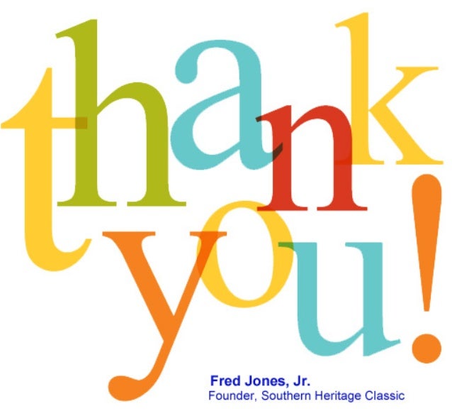 Fred Jones Jr Birthday Thank You