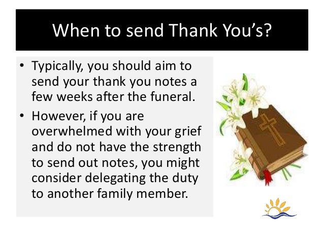 thank you funeral