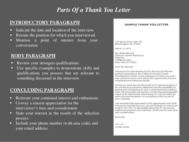 Thank You Letters