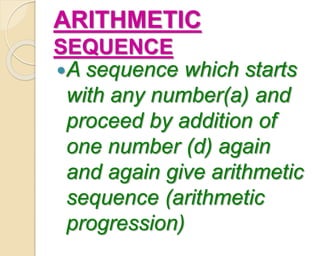 Arithmetic Sequences | PPTX