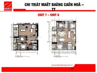 CHI TIEÁT MAËT BAÈNG CAÊN HOÄ –
               TT
      UNIT 7 – UNIT 8




                        19
 