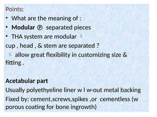 THA radiologic assessment - Total hip replacement.pptx