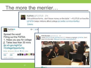 The more the merrier…
21
 