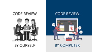CODE REVIEW
BY COMPUTER
CODE REVIEW
BY OURSELF
 