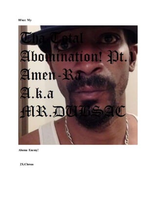 8Fucc My
Aboma Enemy!
2X:Chrous
 