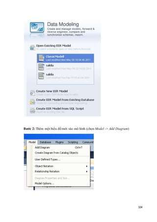 104
Bước 2: Thêm một biểu đồ mới vào mô hình (chọn Model -> Add Diagram)
 