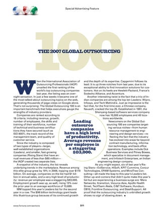 The 2007 Global Outsourcing 100