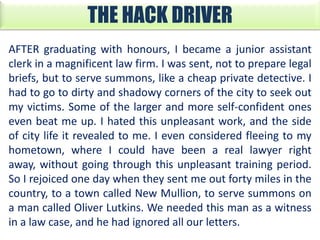 The hack driver | PPTX