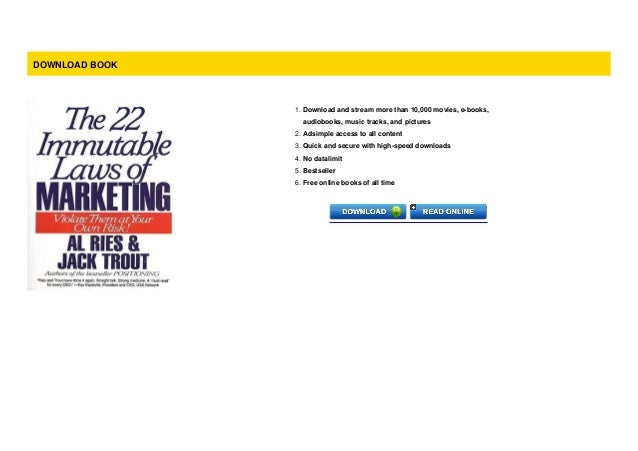 the 22 immutable laws of marketing free pdf the 22 immutable laws of marketing free pdf