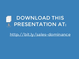The 5 steps to Sales Dominance