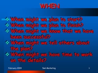 What needs to be done first?