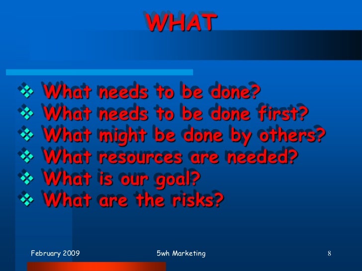 5 w's of marketing image