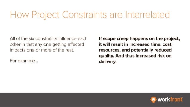 The 6 Project Constraints