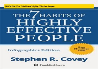 [PREMIUM]The 7 Habits of Highly Effective People
 