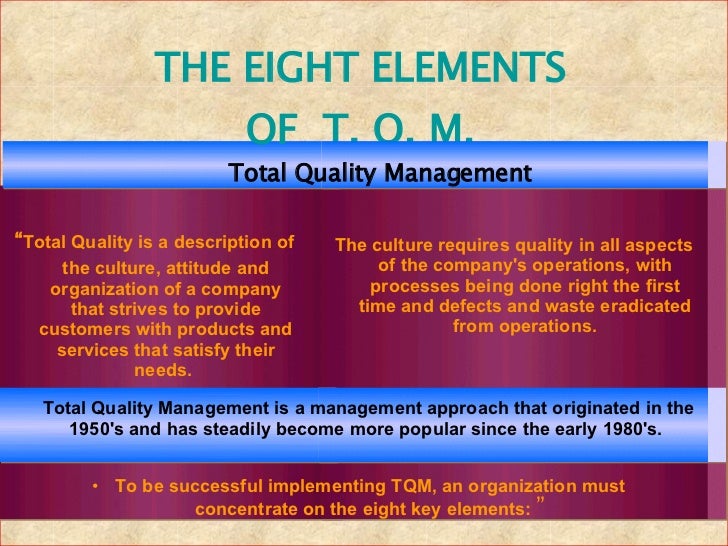 Total quality management research paper