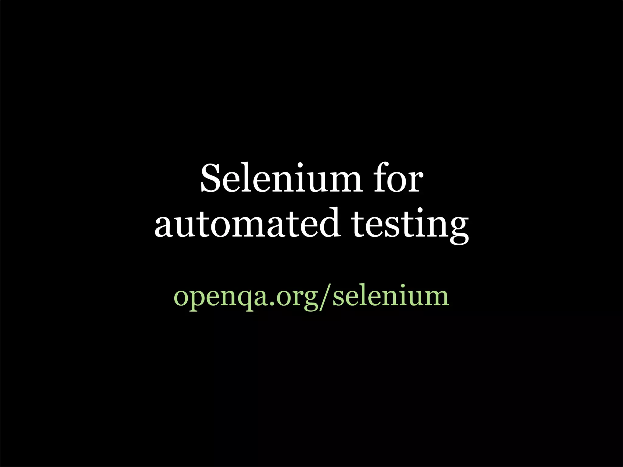 The A to Z of developing for the web