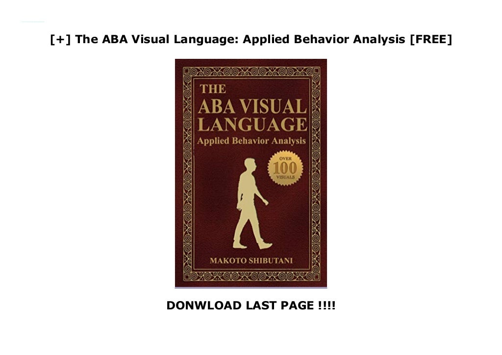 The aba visual language applied behavior analysis free 