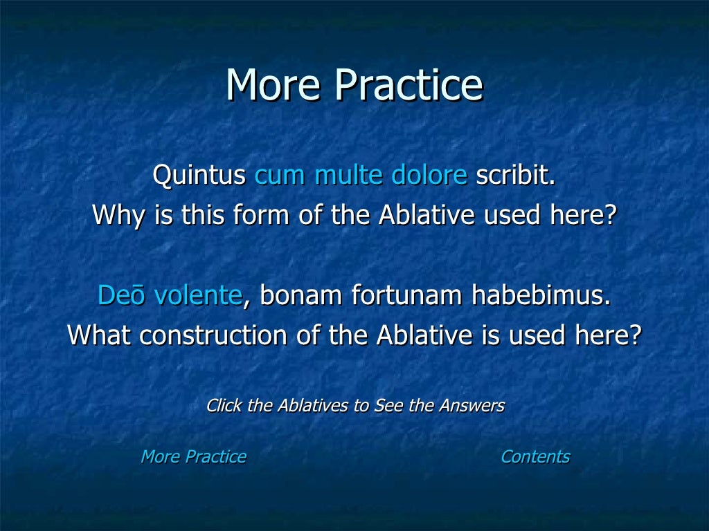 The Ablative Case Of Latin Ppt For Ed205
