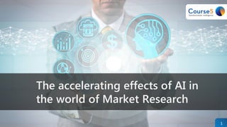 The accelerating effects of AI in
the world of Market Research
1
 