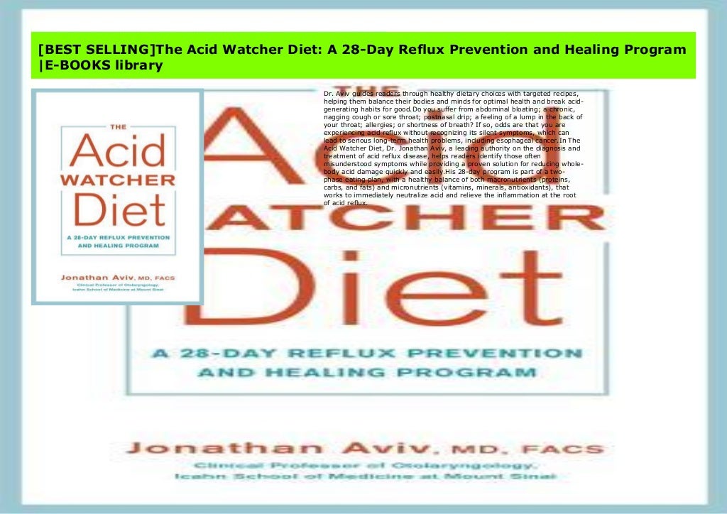 [BEST SELLING]The Acid Watcher Diet A 28Day Reflux Prevention and Healing Program EBOOKS library