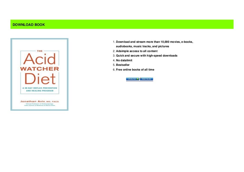 [BEST SELLING]The Acid Watcher Diet A 28Day Reflux Prevention and Healing Program EBOOKS library