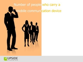 Number of people who carry a
 mobile communication device
 