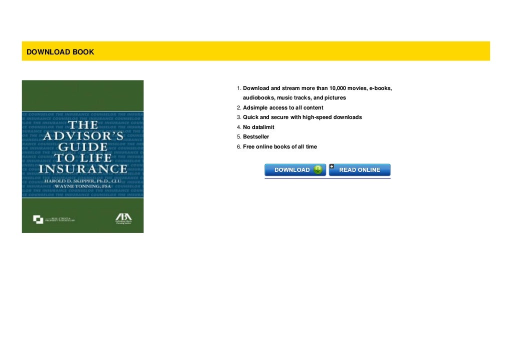 The Advisor�s Guide to Life Insurance [Kindle prime] by