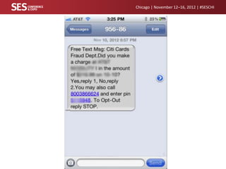 Chicago | November 12–16, 2012 | #SESCHI

 