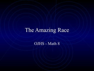The Amazing Race OJHS - Math 8 