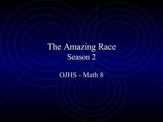 The Amazing Race
    Season 2

  OJHS - Math 8