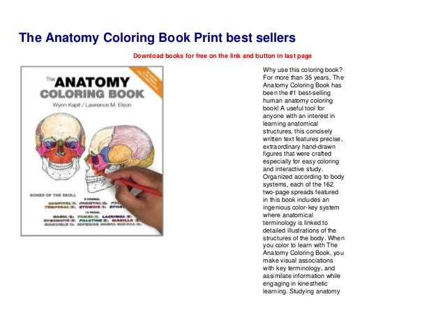 Download The Anatomy Coloring Book Print Best Sellers