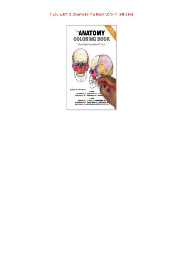 Download Pdf Epub The Anatomy Coloring Book By Wynn Kapit