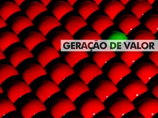 GERAÇÃO DE VALOR
 