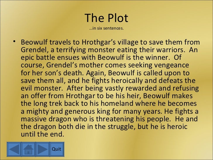 The Information Diet Summary Of Beowulf