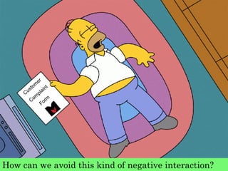 How can we avoid this kind of negative interaction? Customer Complaint Form