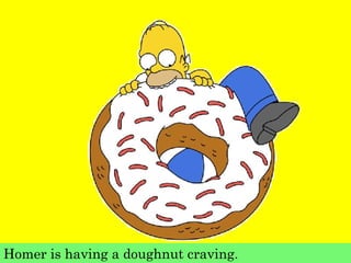 Homer is having a doughnut craving.