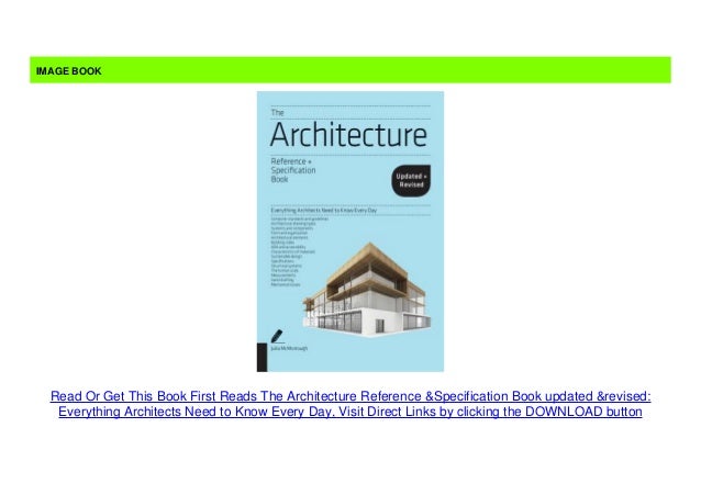 First Reads The Architecture Reference & Specification Book updated ...