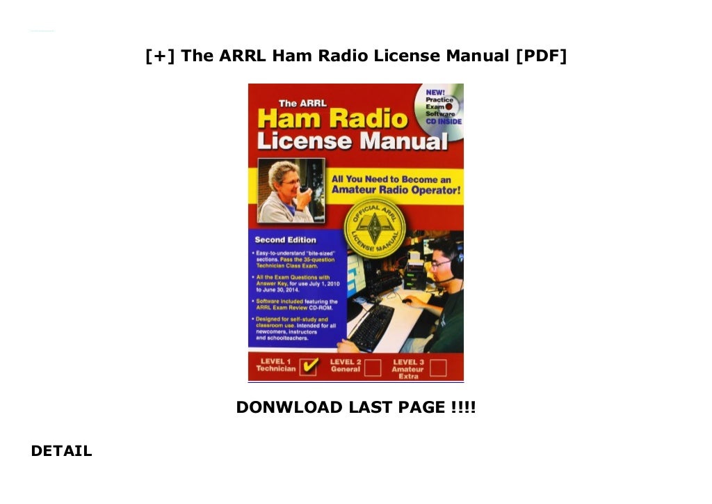The ARRL Ham Radio License Manual [PDF]