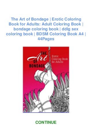 Download Download Pdf The Art Of Bondage Erotic Coloring Book For Adults