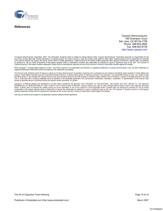 Capacitive Touch Sensing | PDF