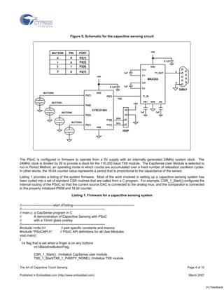 Capacitive Touch Sensing | PDF